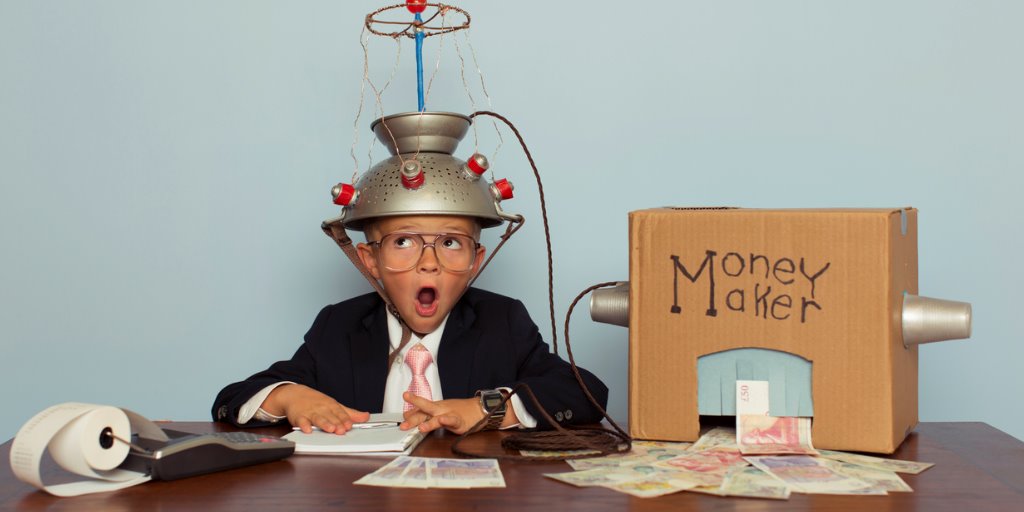 Money Maker Image of Boy