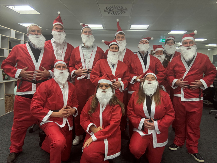 Santa Group Photo